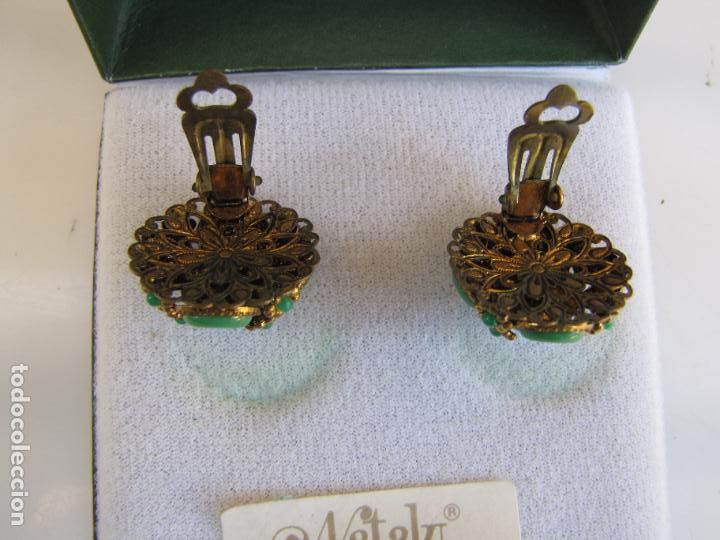 Joyeria: 31.- Pendientes de turquesas Nataly. Caja - Foto 3