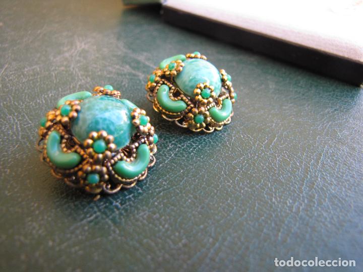 Joyeria: 31.- Pendientes de turquesas Nataly. Caja - Foto 7