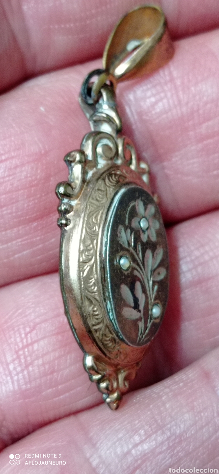Joyeria: Antiguo Colgante Guardapelo - Foto 3
