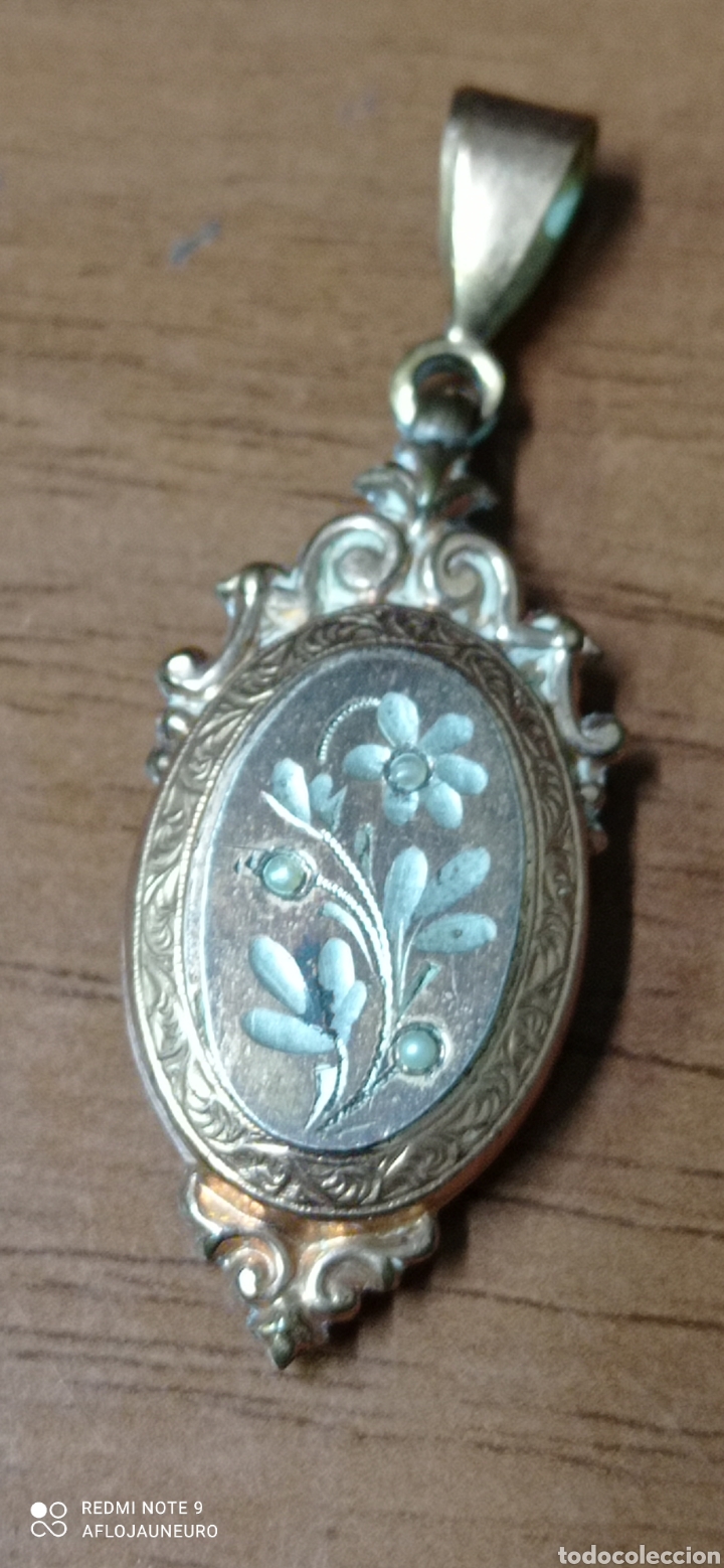 Joyeria: Antiguo Colgante Guardapelo - Foto 1