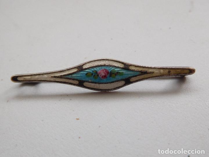 Joyeria: Broche antiguo de plata y esmaltes - Foto 2