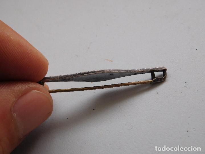 Joyeria: Broche antiguo de plata y esmaltes - Foto 4