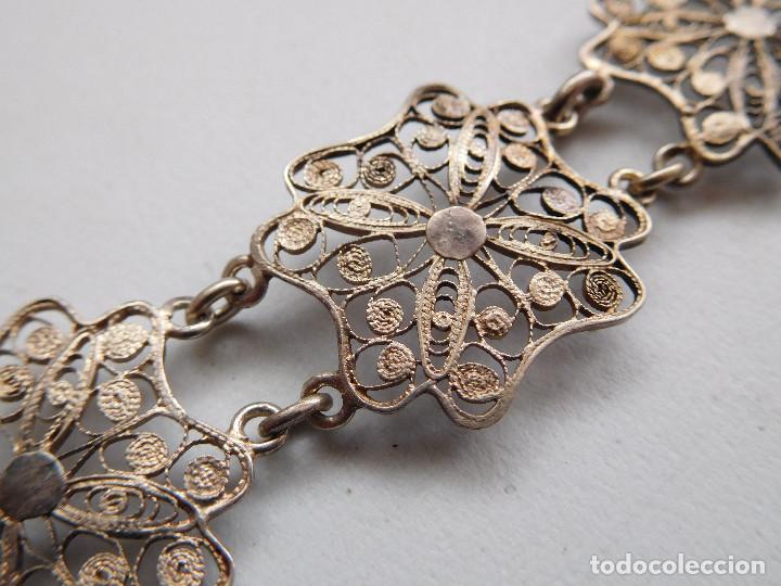 Joyeria: Pulsera vintage de plata filigrana - Foto 2