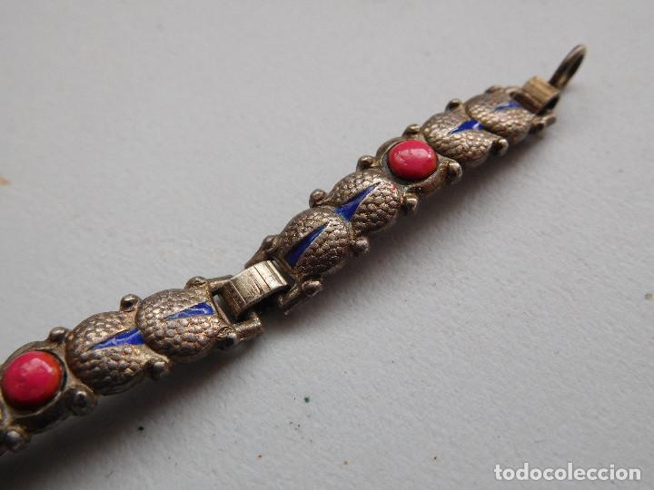 Joyeria: Pulsera antigua con piedras y esmalte - Foto 3