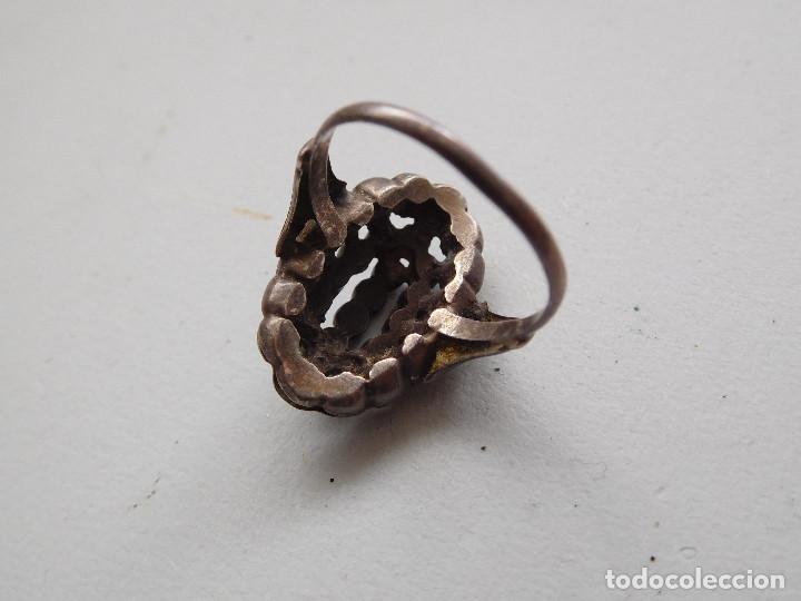 Joyeria: Anillo vintage de plata con marquesitas - Foto 3