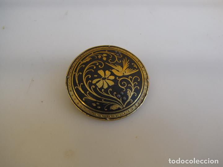 Joyeria: 31.- Broche damasquinado. P&aacute;jaro - Foto 1
