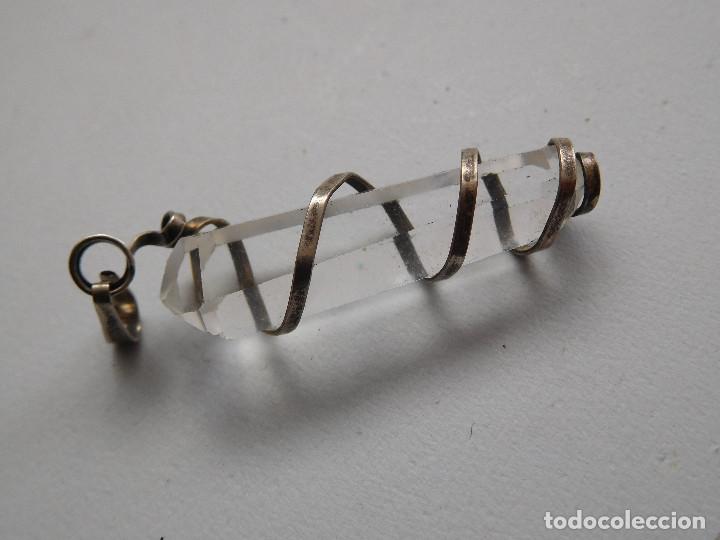 Joyeria: Colgante de plata y cristal vintage - Foto 2