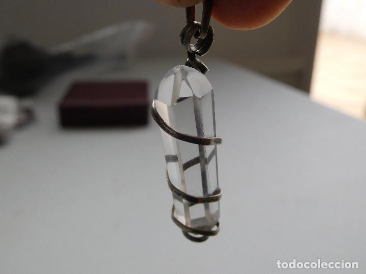 Joyeria: Colgante de plata y cristal vintage - Foto 3