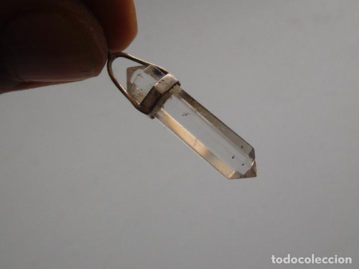 Joyeria: Colgante vintage de plata y cristal - Foto 3