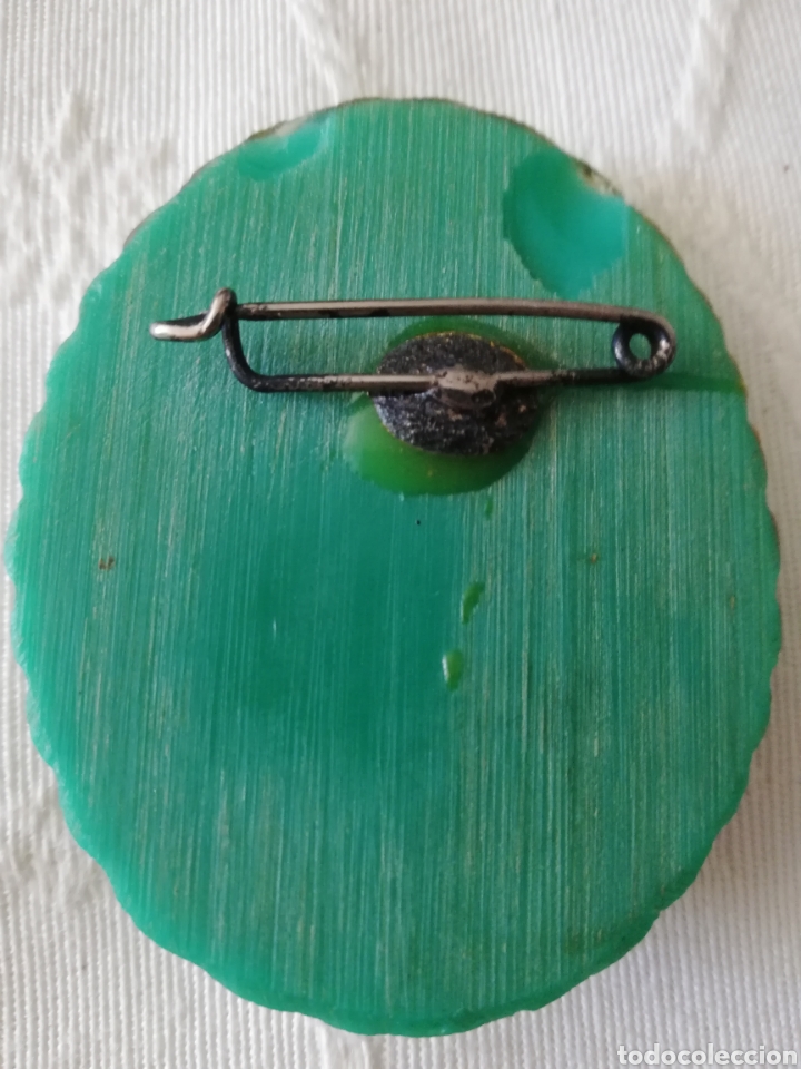 Joyeria: ANTIGUO BROCHE. CELULOIDE , BAQUELITA. DAMA DE EPOCA - Foto 3