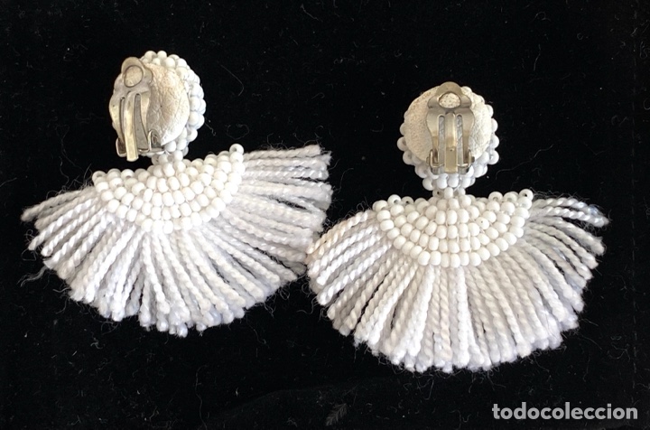 Joyeria: Pendientes vintage blancos - Foto 4