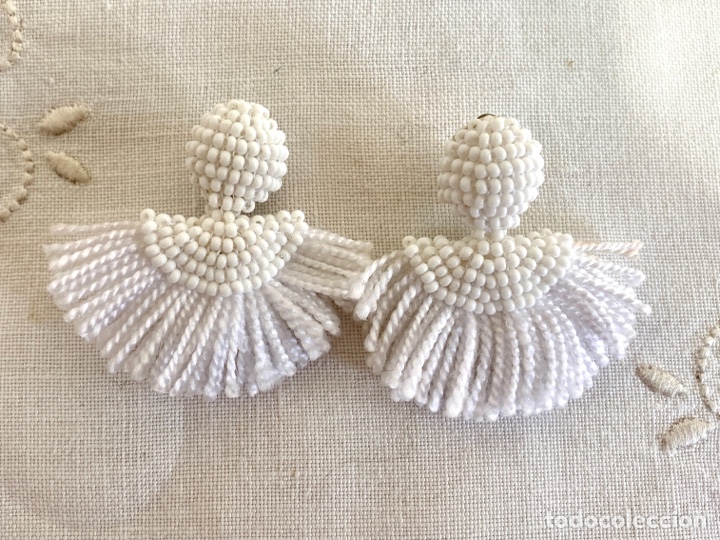 Joyeria: Pendientes vintage blancos - Foto 5