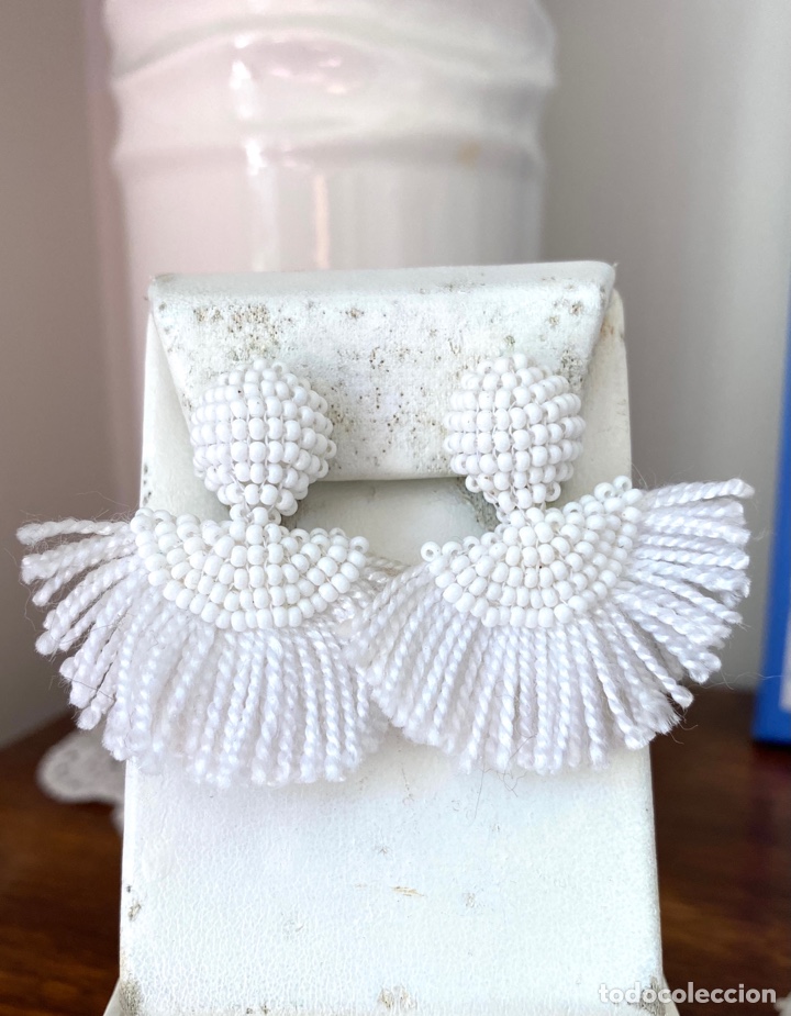 Joyeria: Pendientes vintage blancos - Foto 6