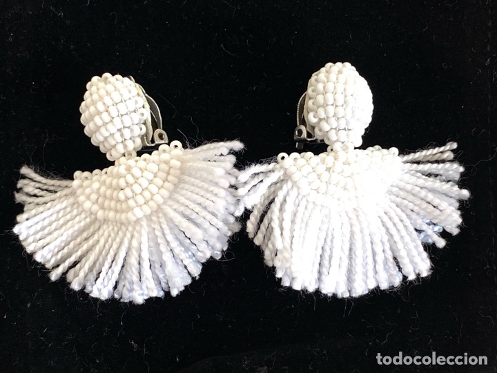 Joyeria: Pendientes vintage blancos - Foto 1
