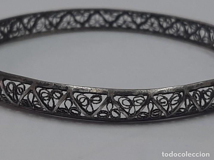 Joyeria: Pulsera antigua siglo xix plata - Foto 1