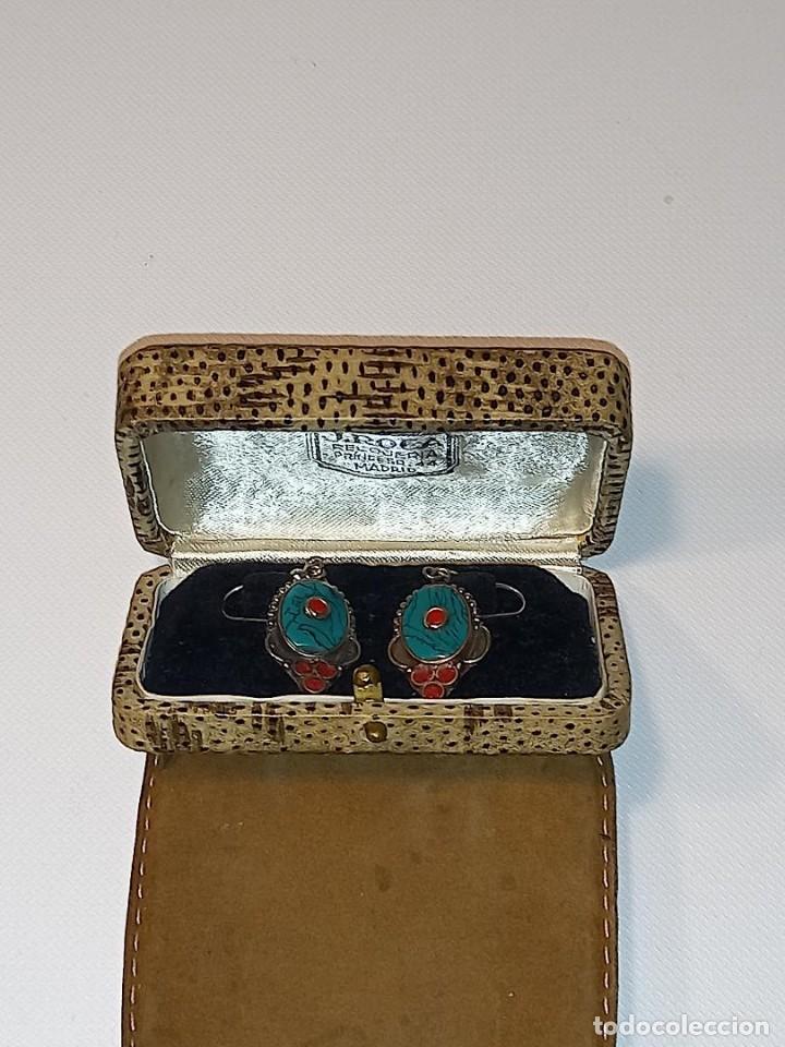 Joyeria: Pendientes de plata Turquesa y Coral - Foto 4