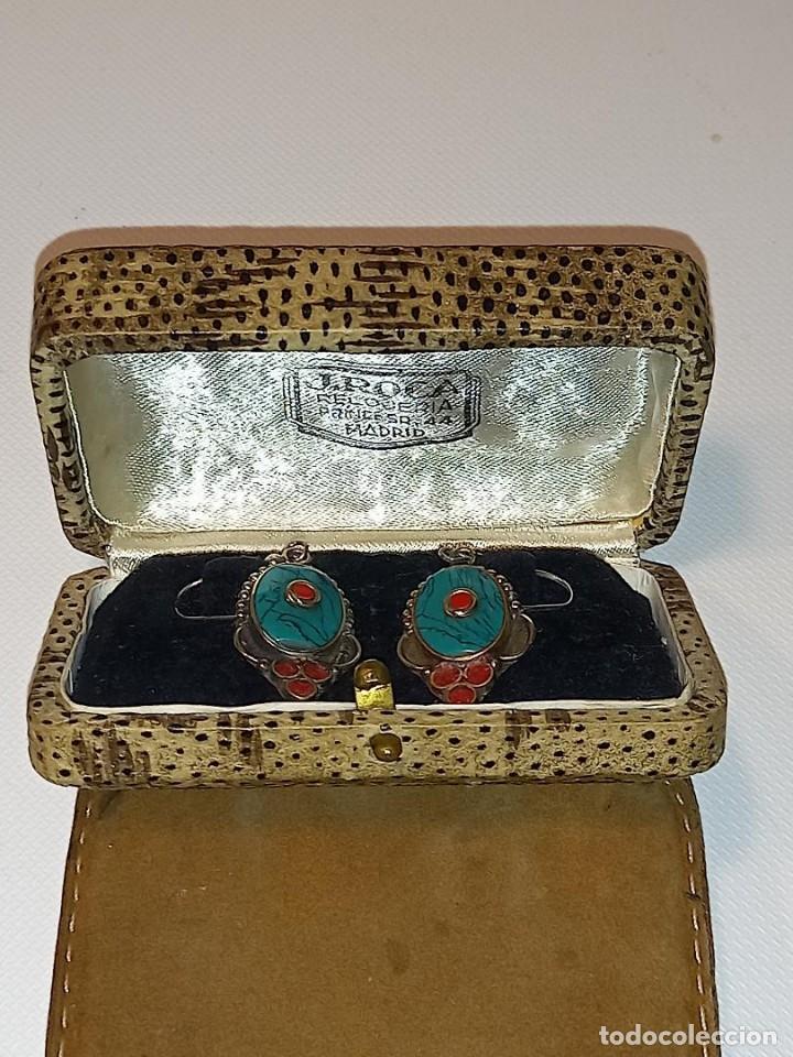 Joyeria: Pendientes de plata Turquesa y Coral - Foto 5