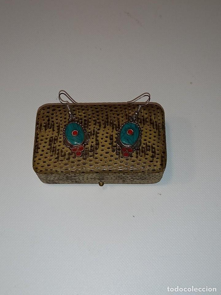 Joyeria: Pendientes de plata Turquesa y Coral - Foto 8
