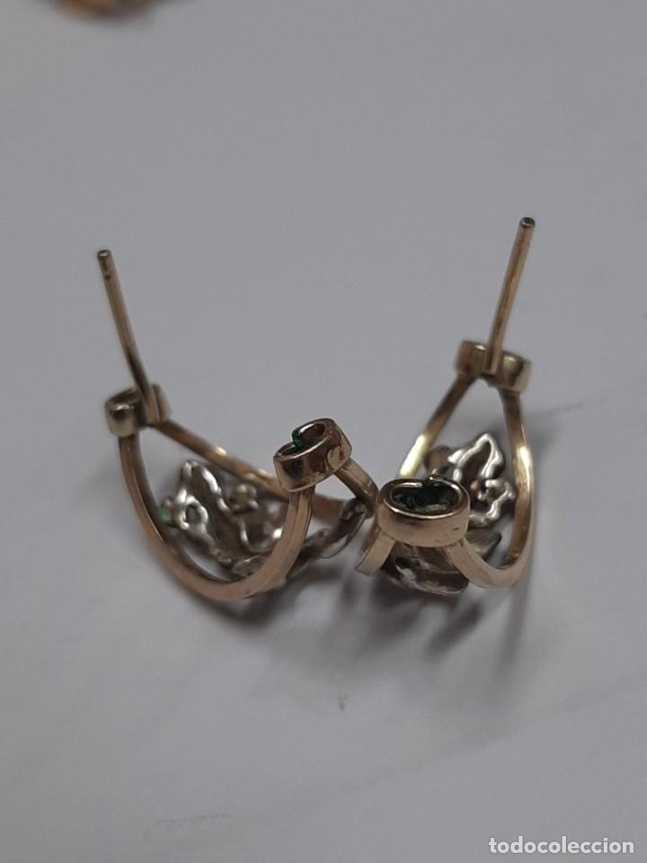 Joyeria: Pendiente de plata y oro bajo - Foto 3
