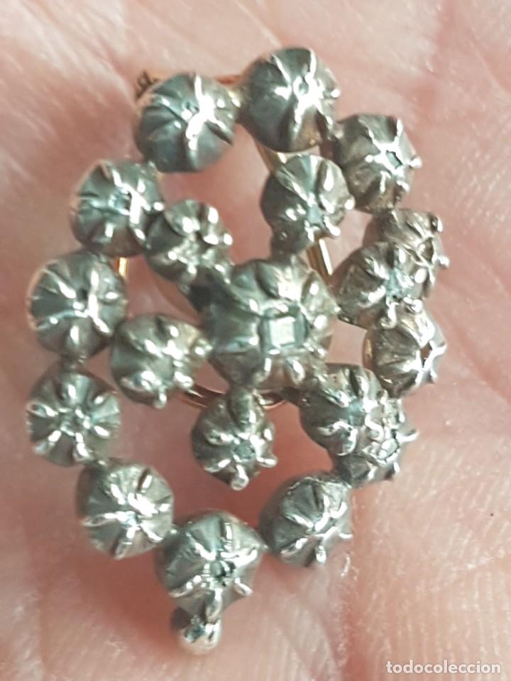 Joyeria: PENDIENTES ISABELINOS PLATA ORO DIAMANTES - Foto 3