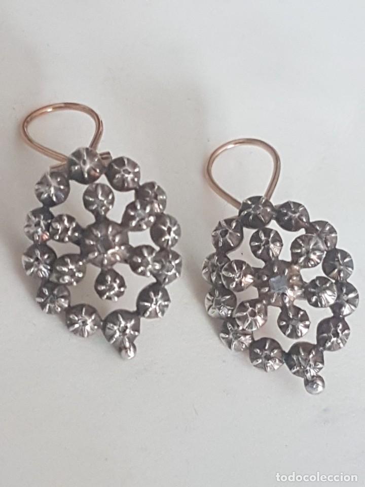 Joyeria: PENDIENTES ISABELINOS PLATA ORO DIAMANTES - Foto 1