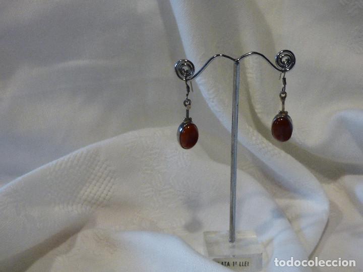 Joyeria: Pendientes plata y cornalinas,Mexico. - Foto 3
