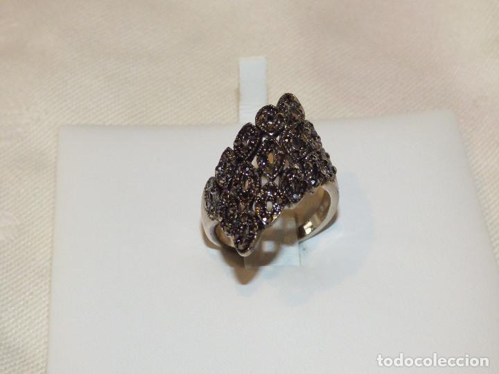 Joyeria: Anillo metal plateado,y marcasitas. - Foto 1