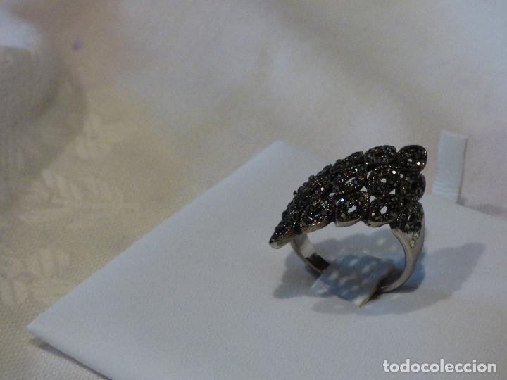 Joyeria: Anillo metal plateado,y marcasitas. - Foto 2
