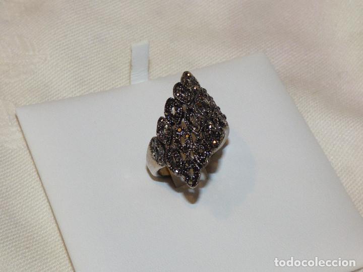 Joyeria: Anillo metal plateado,y marcasitas. - Foto 5