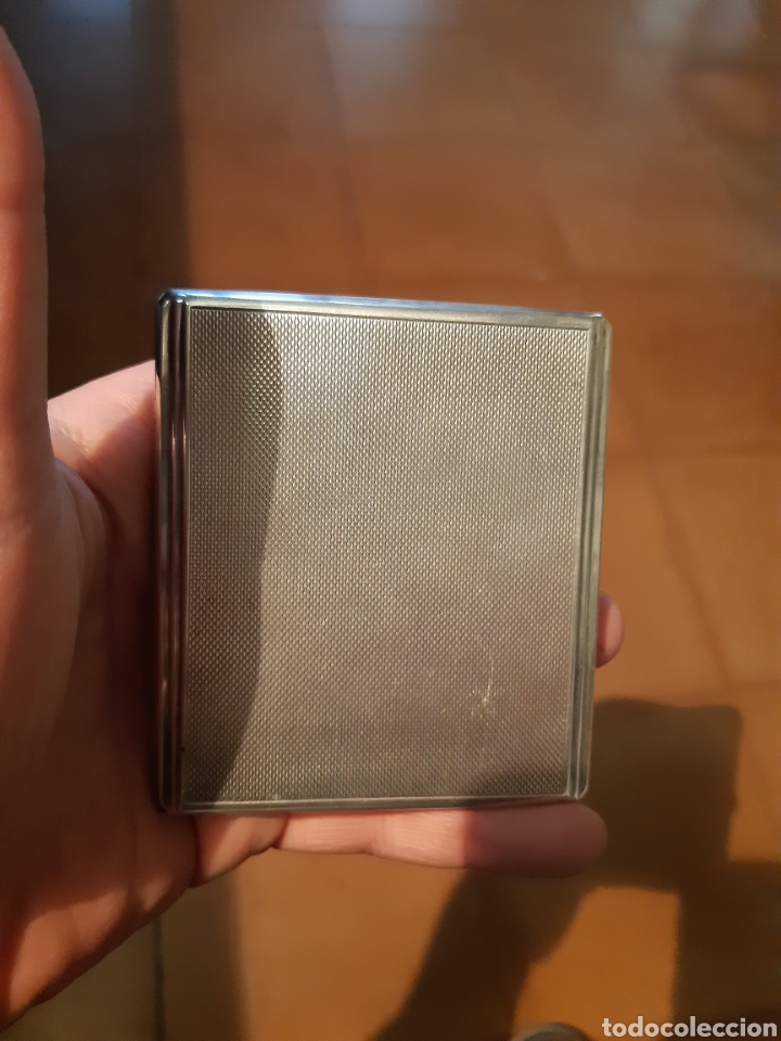 Joyeria: Pitillera de plata inglesa 1951 - Foto 1
