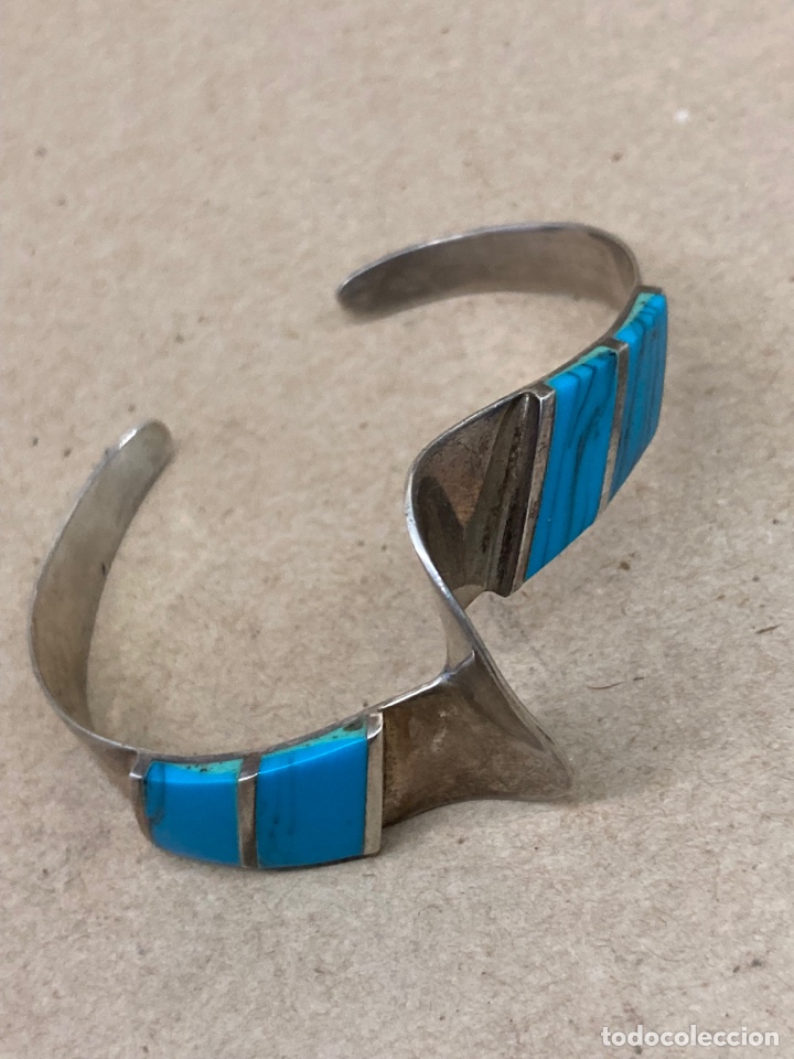 Joyeria: Pulsera de plata y turquesa/PUL67 - Foto 1