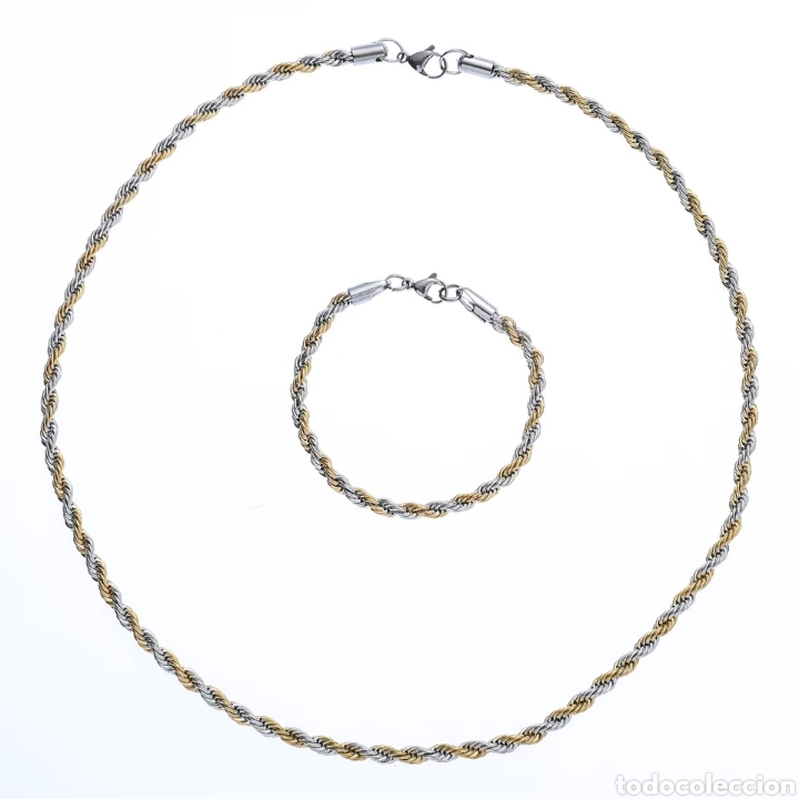 Joyeria: ESPECTACULAR CONJUNTO DE ACERO Y ORO. REF S3 C CG - Foto 2