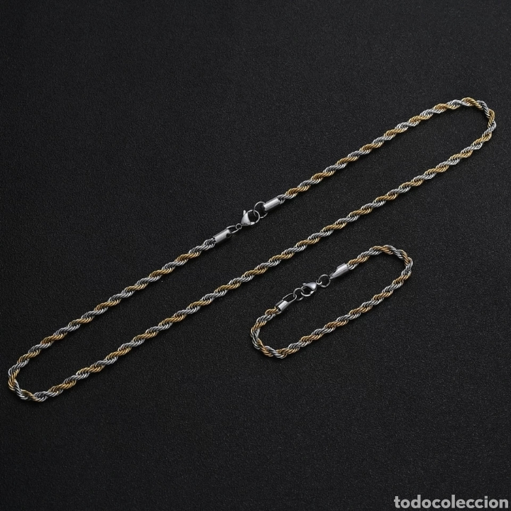 Joyeria: ESPECTACULAR CONJUNTO DE ACERO Y ORO. REF S3 C CG - Foto 6