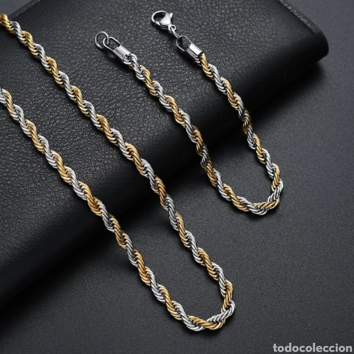 Joyeria: ESPECTACULAR CONJUNTO DE ACERO Y ORO. REF S3 C CG - Foto 1