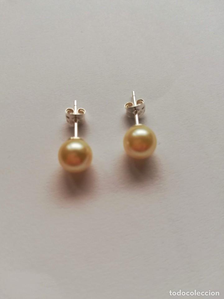Joyeria: Pendientes de perla en plata primera ley - Foto 2