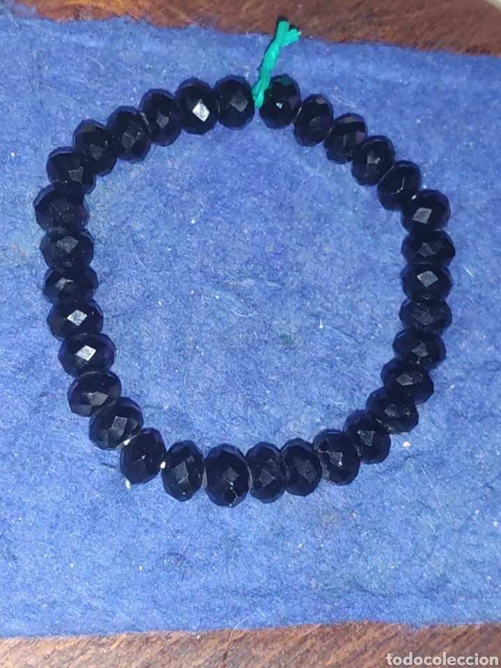 Joyeria: Pulsera de cristal negro facetado. - Foto 1