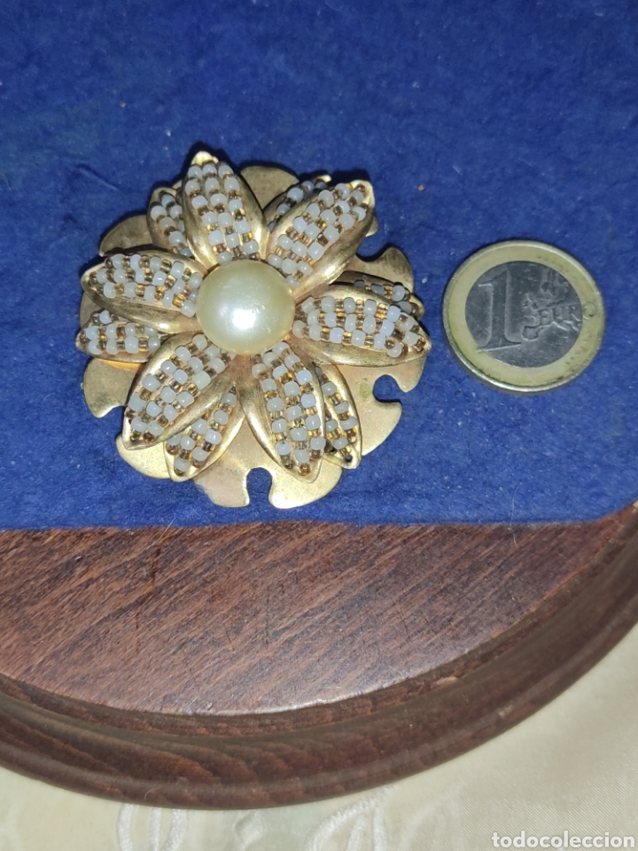 Joyeria: Broche Art Deco,flor con perla. - Foto 3