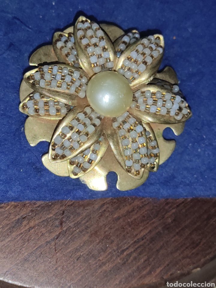 Joyeria: Broche Art Deco,flor con perla. - Foto 4