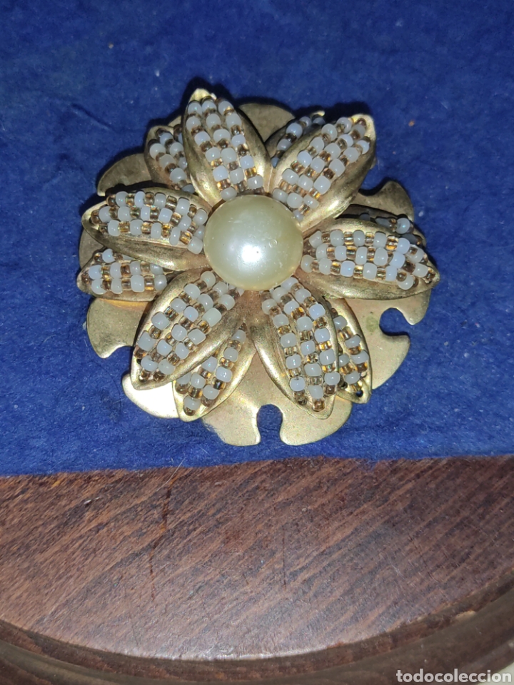 Joyeria: Broche Art Deco,flor con perla. - Foto 1