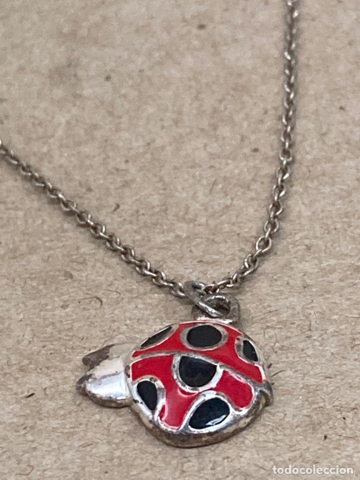 Joyeria: Colgante y cadena de plata esmaltado - Foto 1