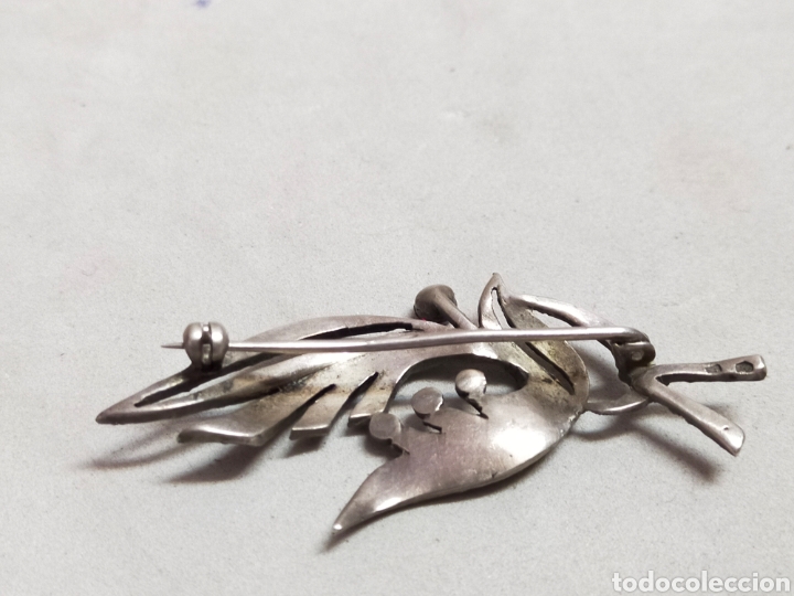 Joyeria: BROCHE DE PLATA Y MARQUESITAS Y GRANATE? - Foto 5
