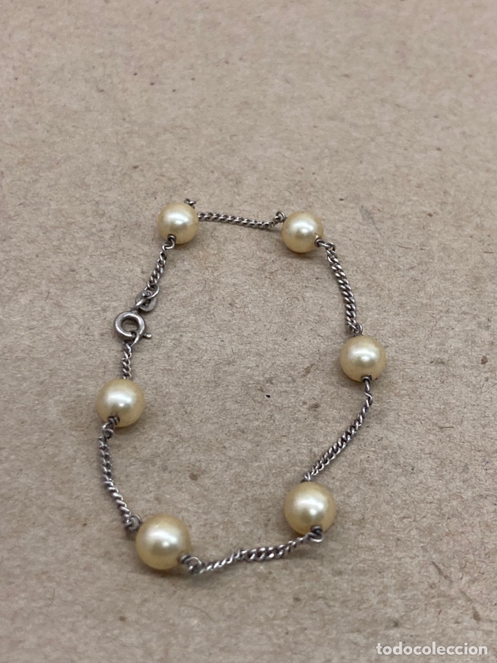 Joyeria: Pulsera de plata y perlas - Foto 1