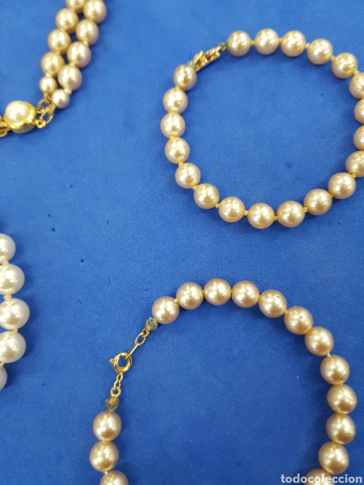 Joyeria: Lote 4 pulseras de perlas - Foto 2
