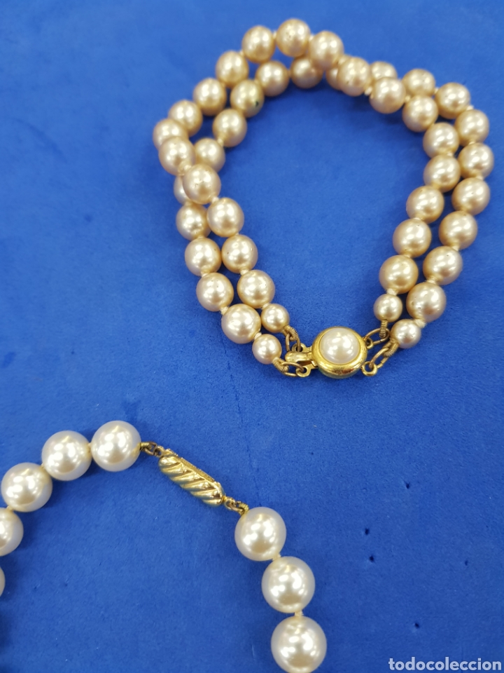 Joyeria: Lote 4 pulseras de perlas - Foto 3