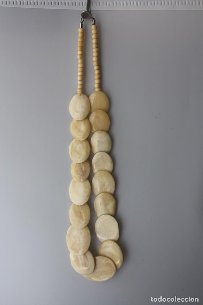 Joyeria: ANTIGUO COLLAR BOLAS DE HUESO 60 CM - Foto 1