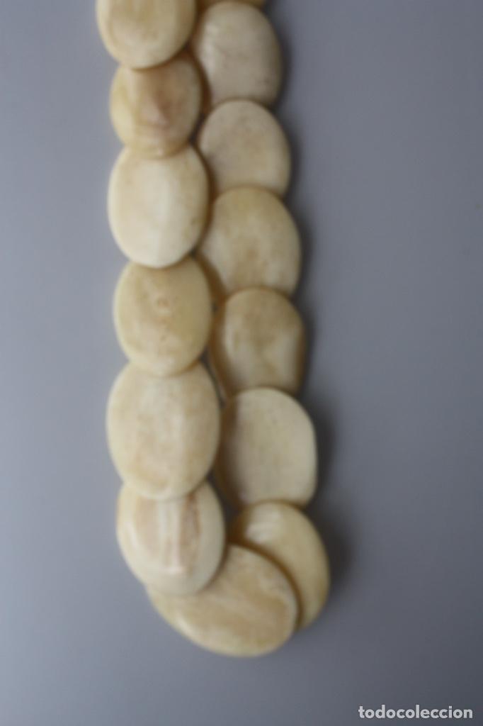 Joyeria: ANTIGUO COLLAR BOLAS DE HUESO 60 CM - Foto 2