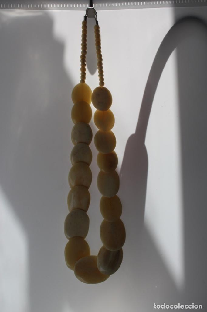 Joyeria: ANTIGUO COLLAR BOLAS DE HUESO 60 CM - Foto 3