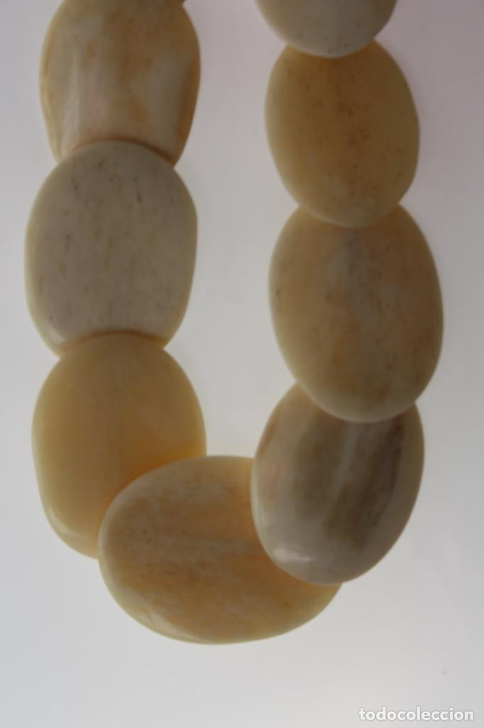 Joyeria: ANTIGUO COLLAR BOLAS DE HUESO 60 CM - Foto 4