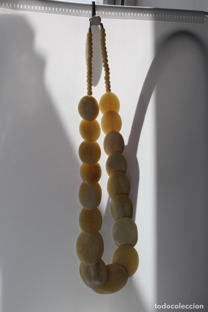 Joyeria: ANTIGUO COLLAR BOLAS DE HUESO 60 CM - Foto 6