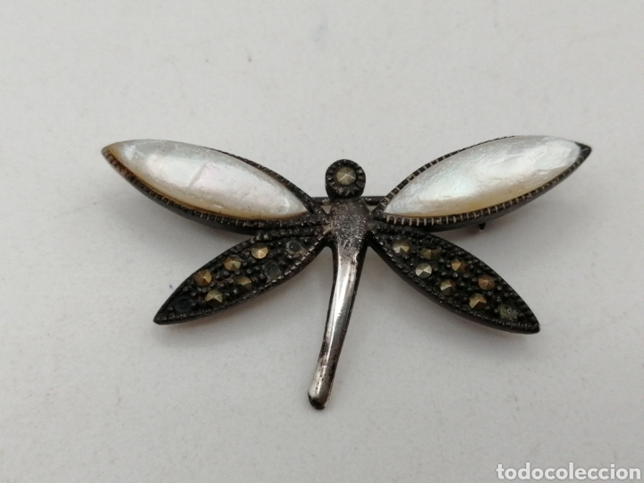 Joyeria: Broche plata de ley n&aacute;car y marquesitas - Foto 1